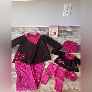 American Girl BITTY BABY Doll ROSY POSY Outfit Complete + Child MATCHING Set S 4
